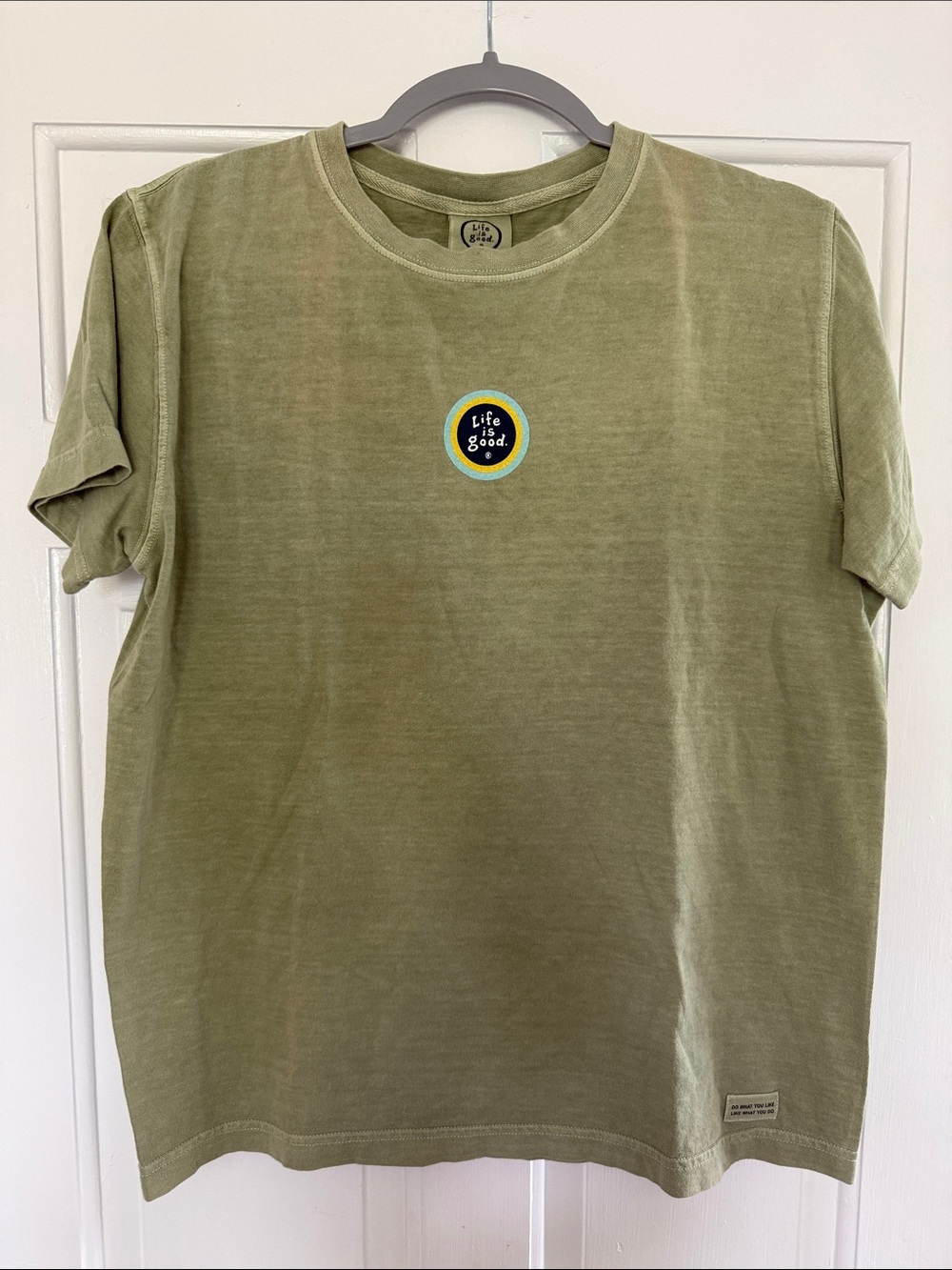 Life is Good Crusher Tee | Women's Medium | Sage Green | 100% Cotton | NWT